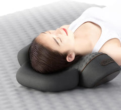 Orthopedic neck massage pillow with heat therapy