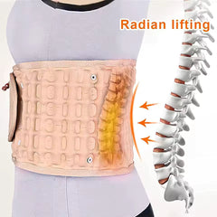 Decompression belt to support the lumbar spine